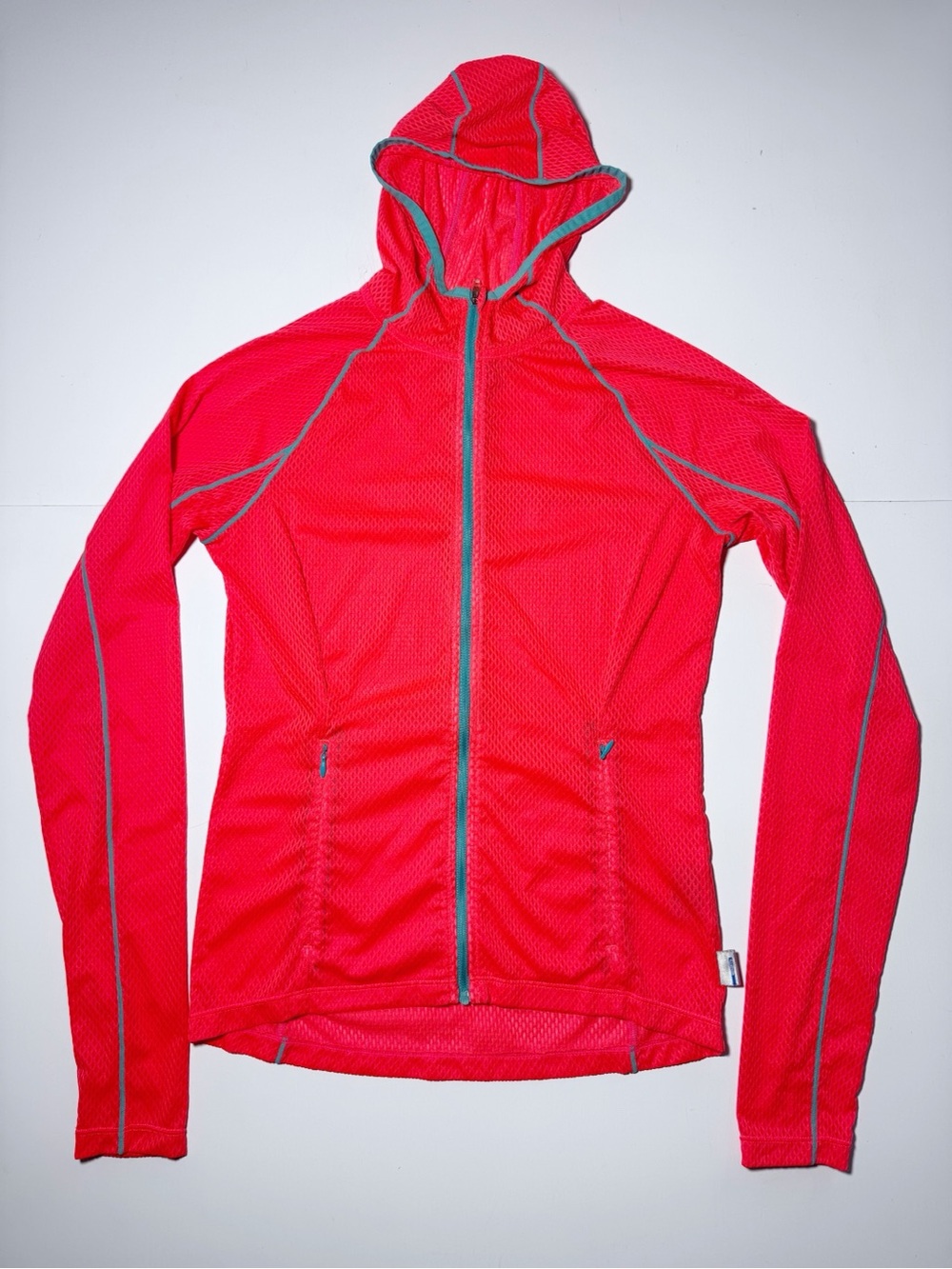 Mondetta Neon Pink Mesh Zip Hoodie